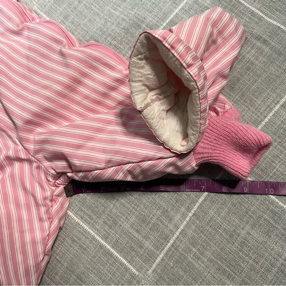 Vintage OshKosh B'gosh Pink Stripe Baby Snowsuit‎ 12 Months